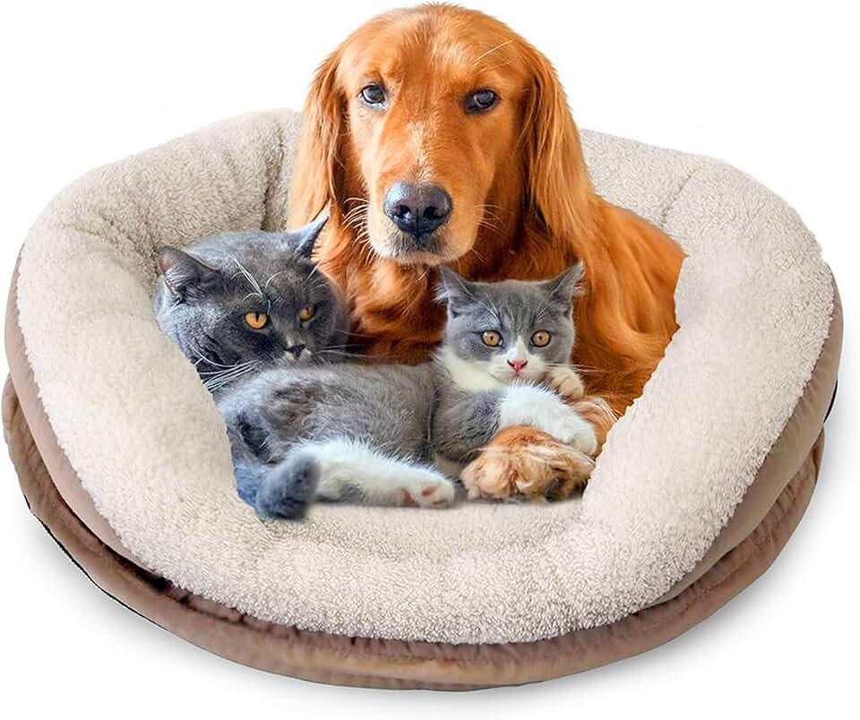 Electric Heated Pet Bed for Dogs and Cats