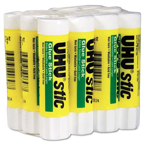Permanent clear glue stick, 0.29 oz, 12-pack