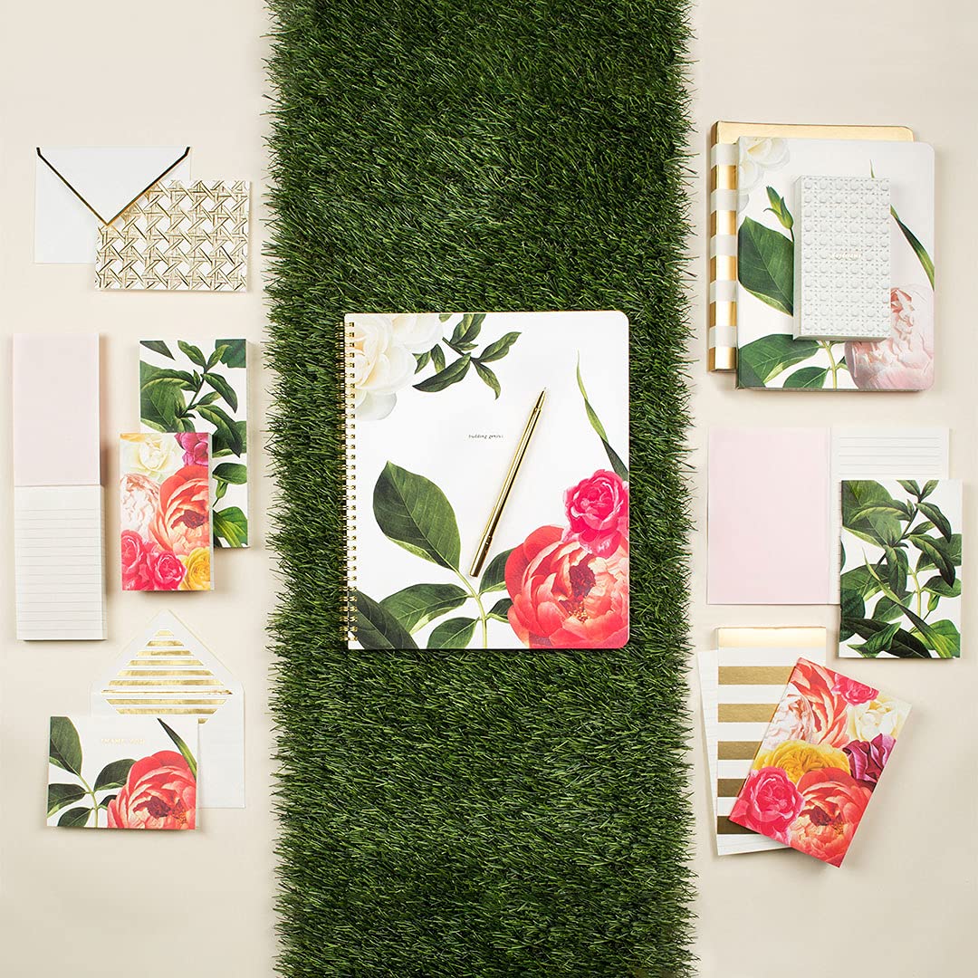 Large floral spiral notebook with 160 pages