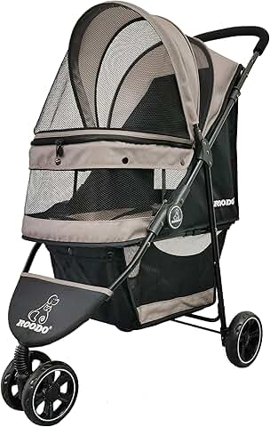 Lightweight 3-Wheel Pet Stroller for Small and Medium Dogs and Cats
