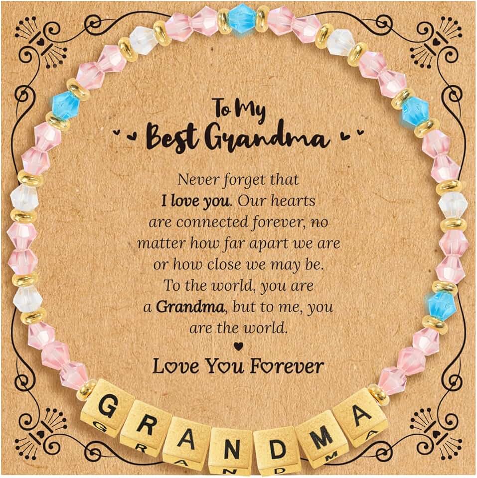 Inspirational Family Letter Bead Bracelet for Women