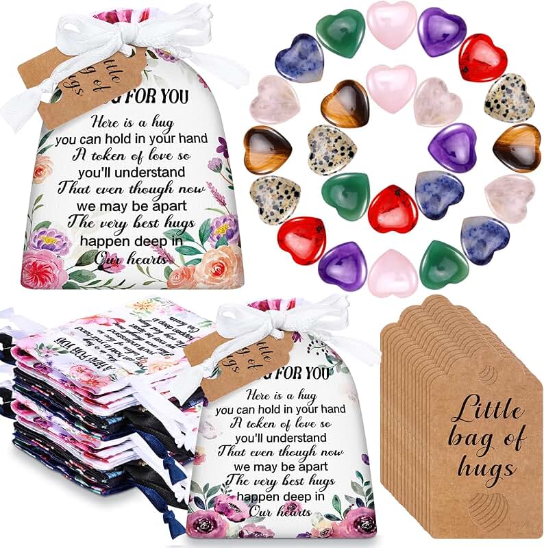 120 Heart-Shaped Stone Pocket Hug Tokens for Gifts