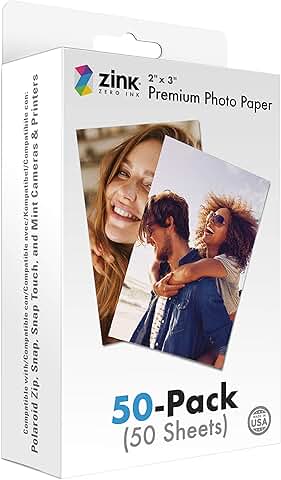 2x3 Inch Premium Instant Photo Paper, 50 Sheets