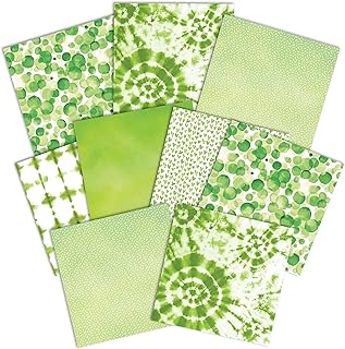 12x12 Inch Double-Sided Decorative Paper Pack in Fresh Grass Colors