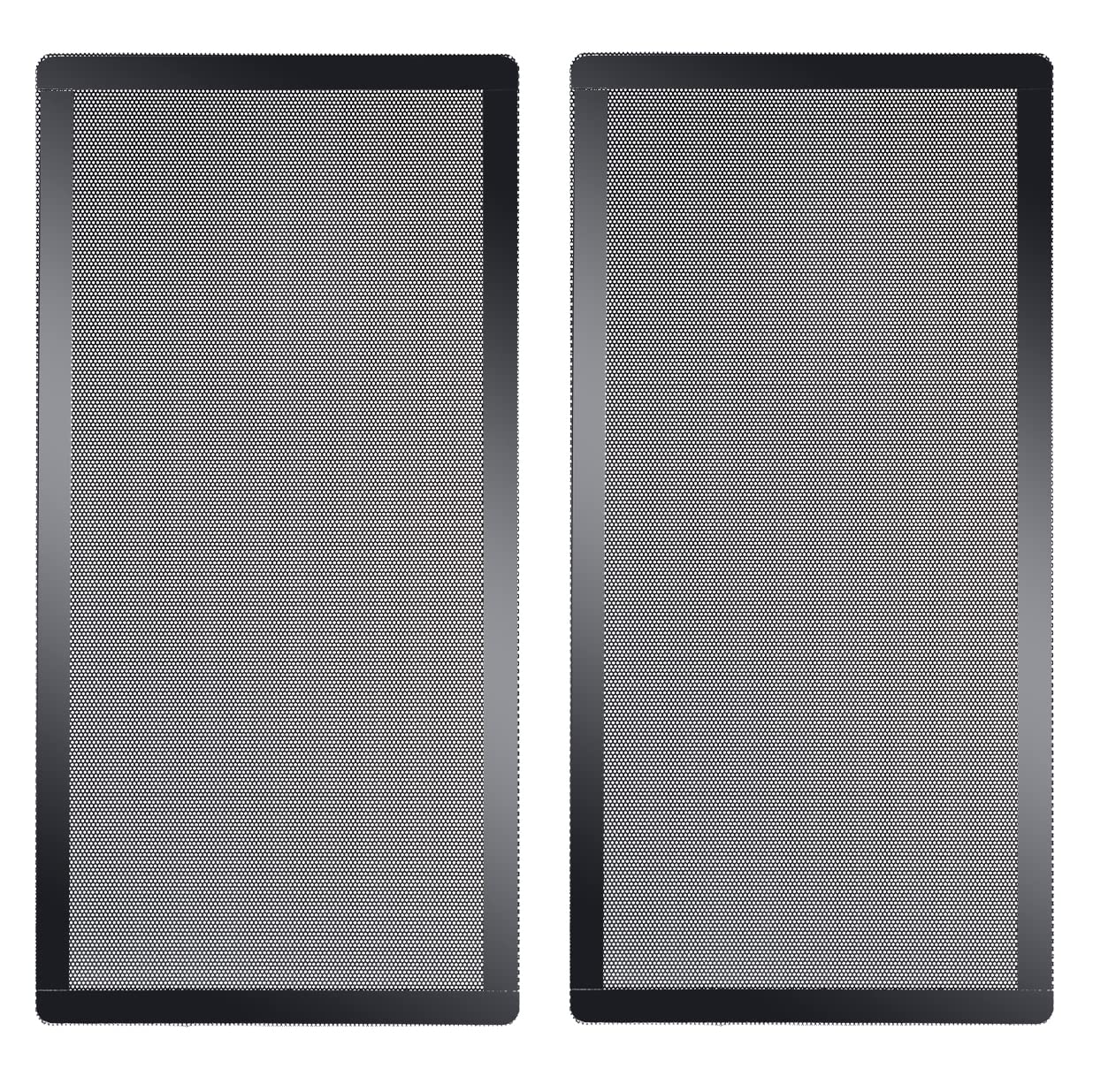 Black 280mm x 140mm Dust Filter Cover Set