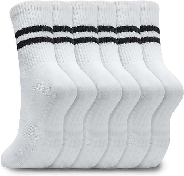 Women’s Non-Slip Pilates Socks for Yoga and Workout