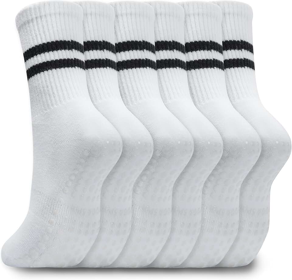 Women’s Non-Slip Pilates Socks for Yoga and Workout