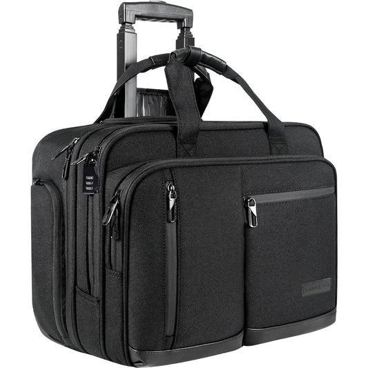 17.3 Inch Waterproof Rolling Laptop Bag with RFID Pockets