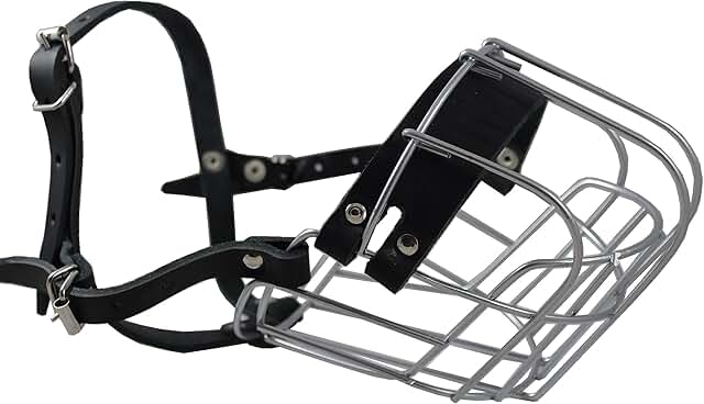 Dog Muzzle for Rottweiler Female, 14" Circumference