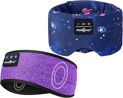 Wireless Sleep Mask with Headphones and Adjustable Band