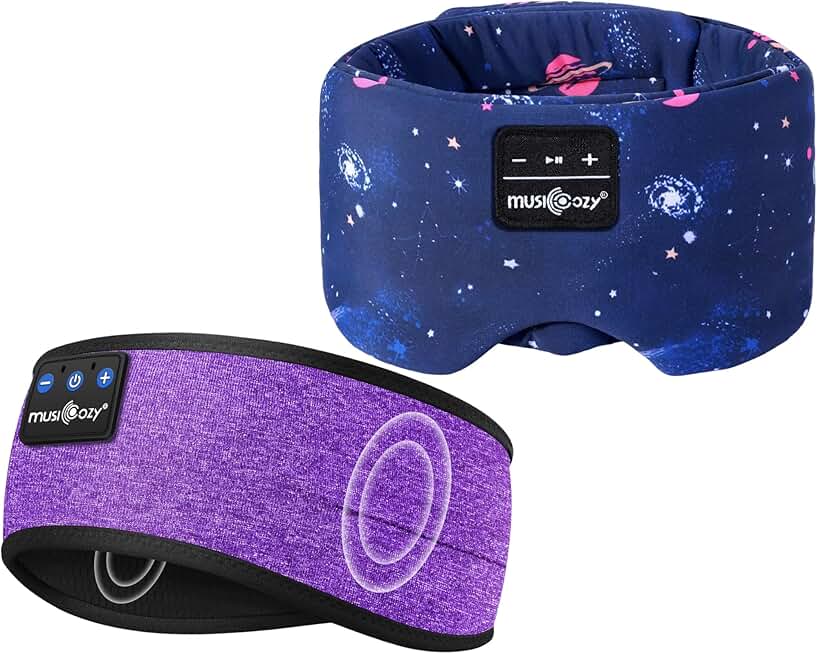 Wireless Sleep Mask with Headphones and Adjustable Band