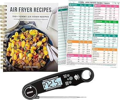 Pine & Pepper Air Fryer Bundle with Thermometer and Recipe Book