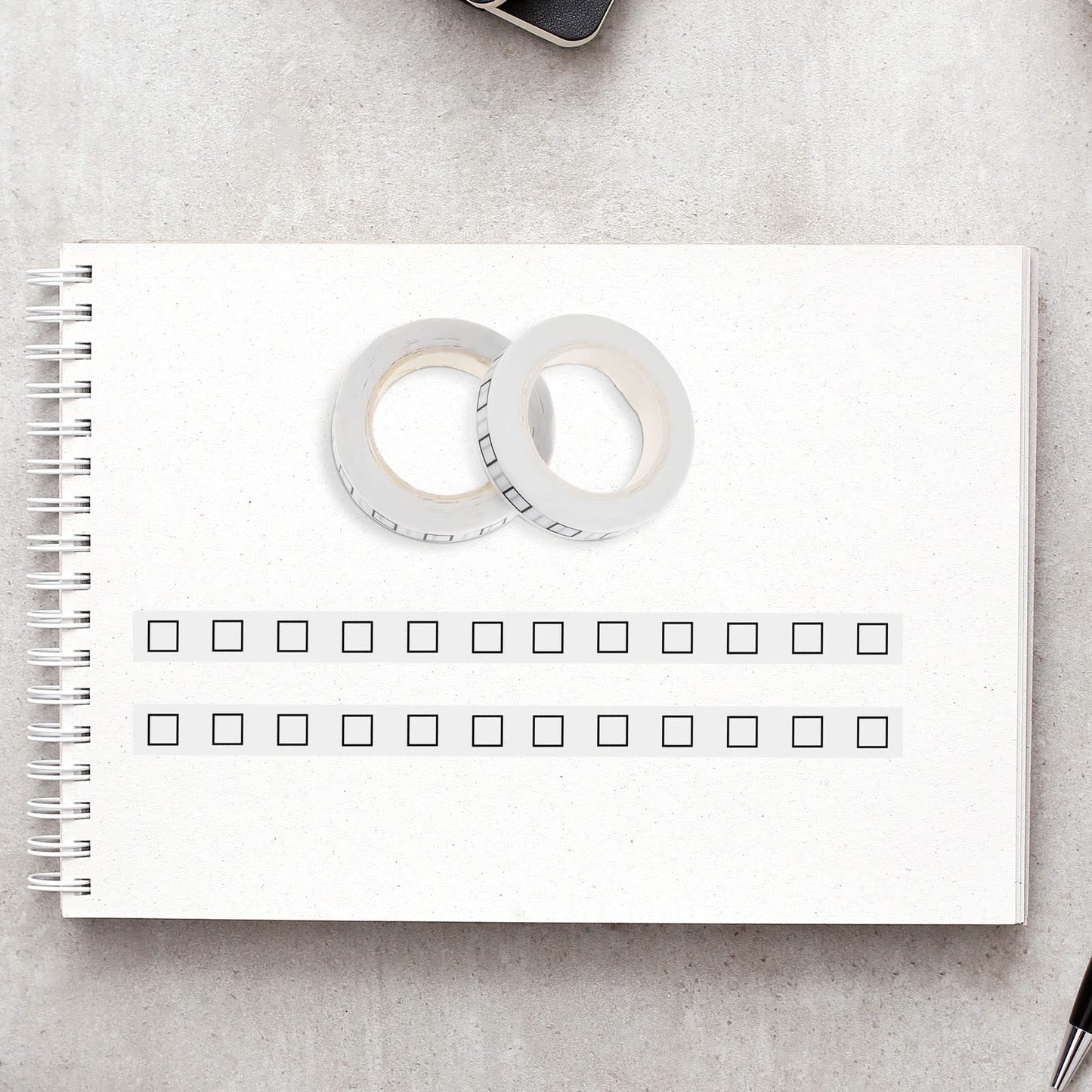 Six-Pack Thin Washi Tape for Crafts and Decoration