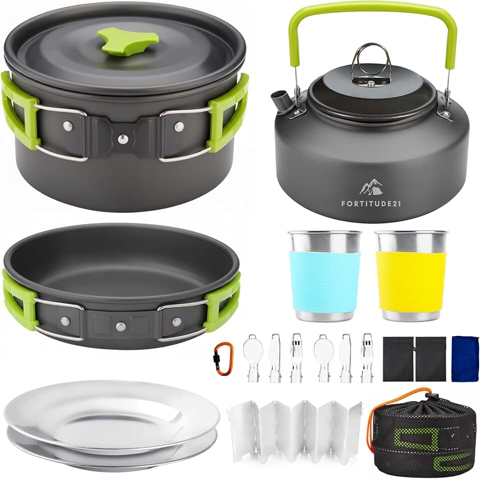 19-Piece Lightweight Camping Cookware Set