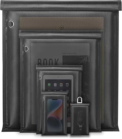 Large Faraday Bags Pack for Phones, Tablets, Keys