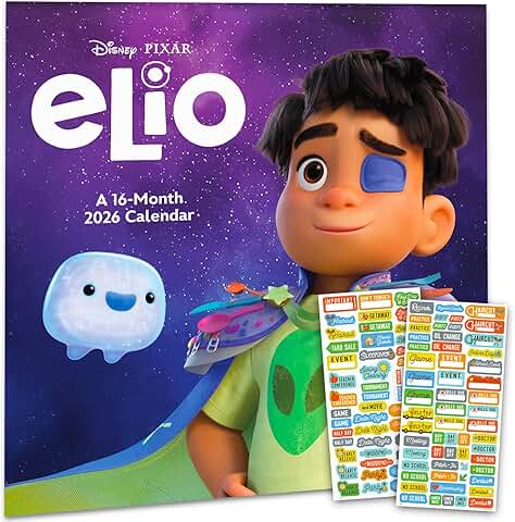 2026 Elio Solis Movie Wall Calendar with Reminder Stickers