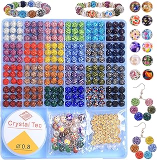 590-Piece Mixed Color Beads Set for Jewelry Making