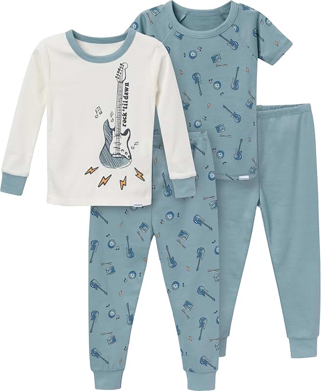 Baby Boys' 4-Piece Toddler Pajama Set