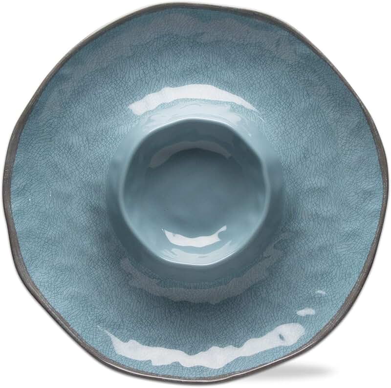 15x15 inch Cracked Glazed Melamine Serveware