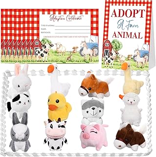 34-Piece Farm Animal Adoption Party Supplies
