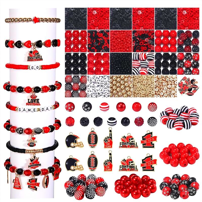 Game Day Beads Kit for DIY Bracelets and Jewelry