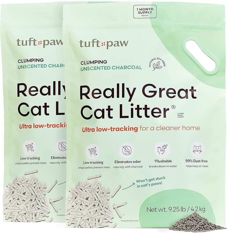 Really Great Cat Litter, Low Tracking, Clumping, Flushable, Odor Control, Dust-Free, Unscented