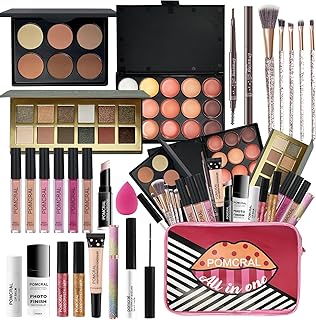 Makeup Set for Girls 10-12 with Eyeshadow, Lipgloss, Brushes