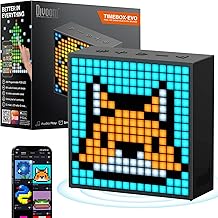Pixel Art Bluetooth Speaker with LED Display and Alarm