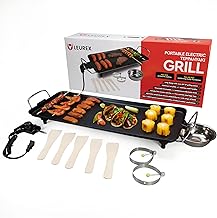 27-inch smokeless electric griddle with adjustable heat