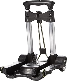 Black Compact Folding Luggage Cart