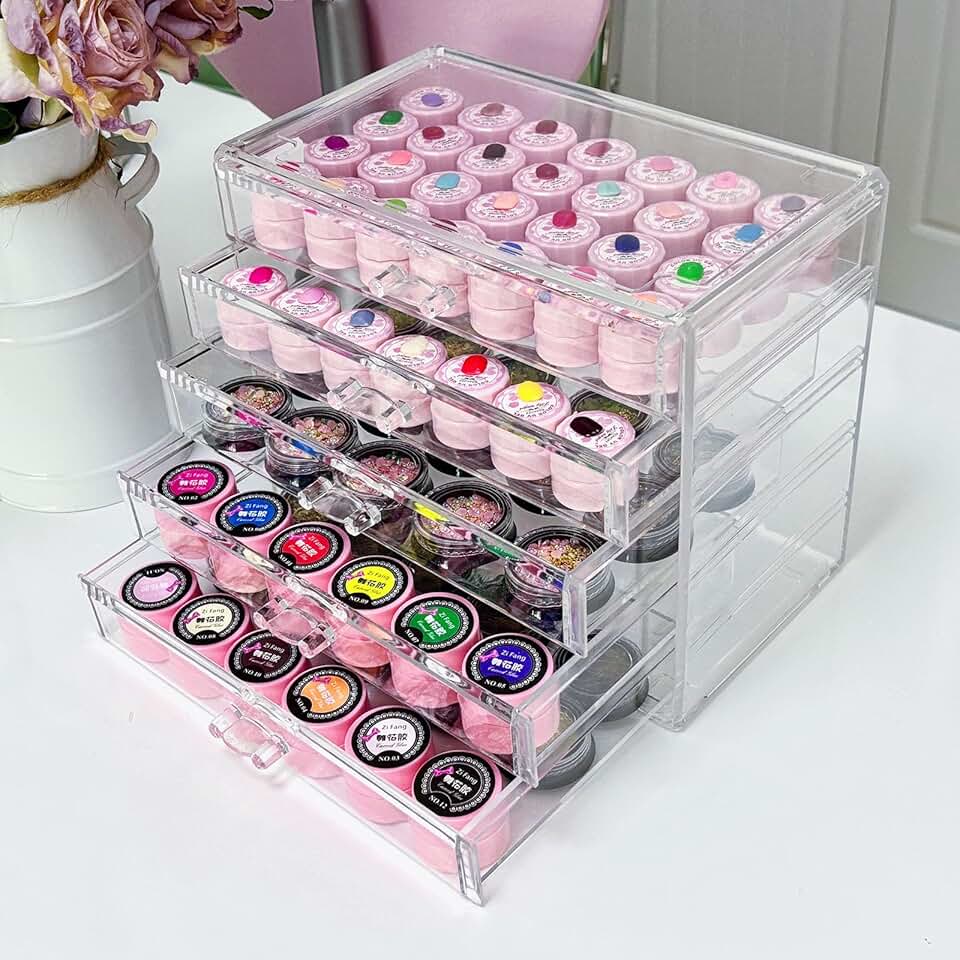 Five-Tier Nail Art and Jewelry Storage Box