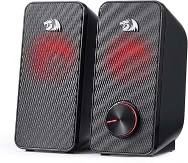 2.0 Channel Desktop Computer Speaker with Backlight and Clear Sound