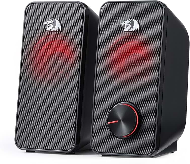 2.0 Channel Desktop Computer Speaker with Backlight and Clear Sound