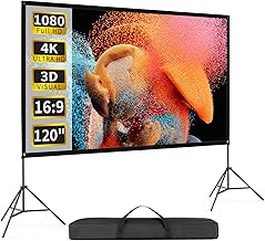 120-Inch Portable Indoor/Outdoor Projector Screen