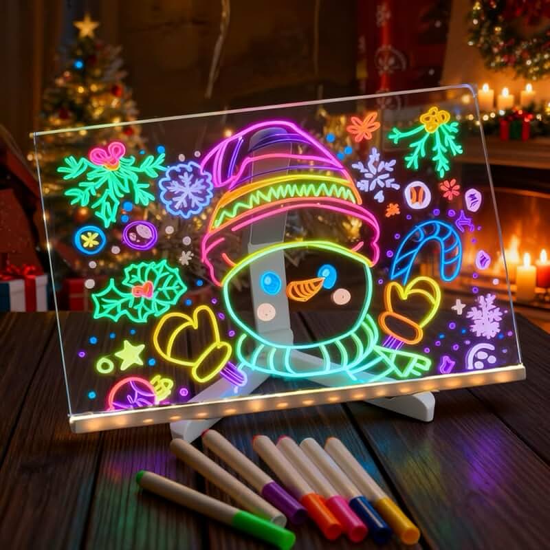 Colorful LED Acrylic Message Board with Stand