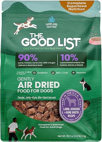 Air-Dried Lamb and Venison Dog Food, Grain-Free, 2.2 lb