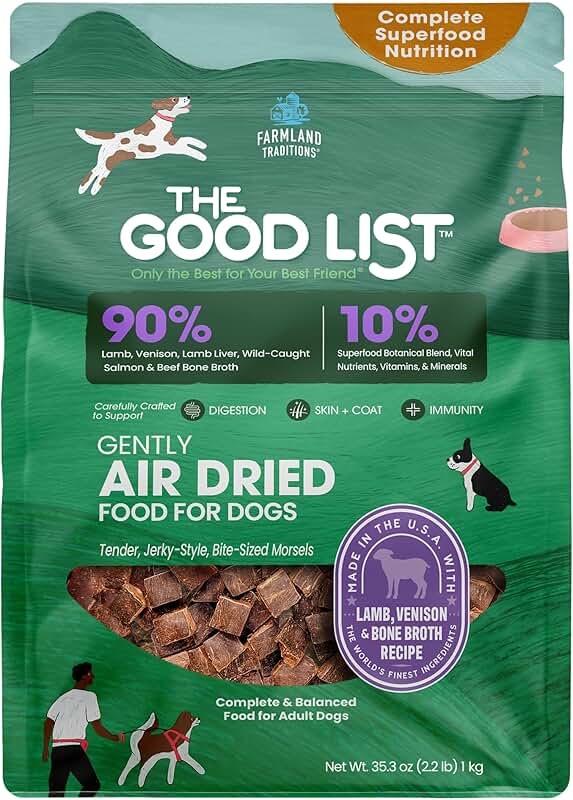 Air-Dried Lamb and Venison Dog Food, Grain-Free, 2.2 lb