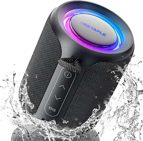 Wireless Waterproof Bluetooth Speaker with Lights
