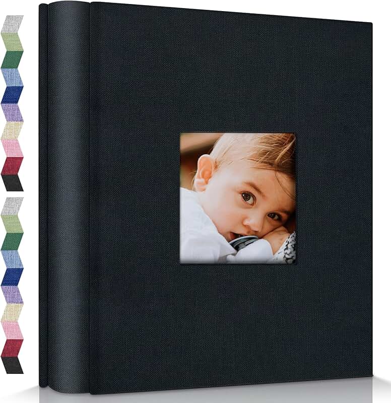 Photo Album for 600 Pictures with Linen Cover
