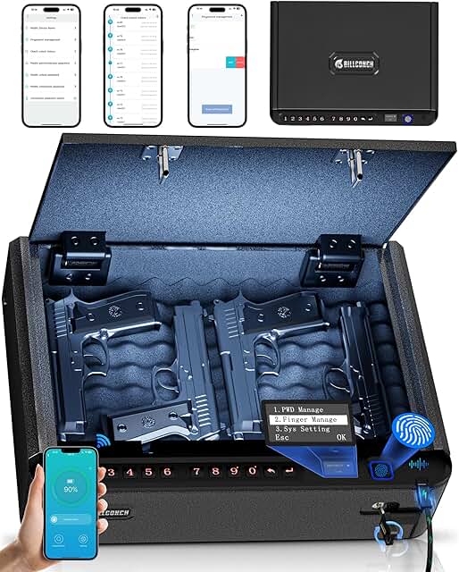Smart Gun Safe with Biometric and Keypad Access
