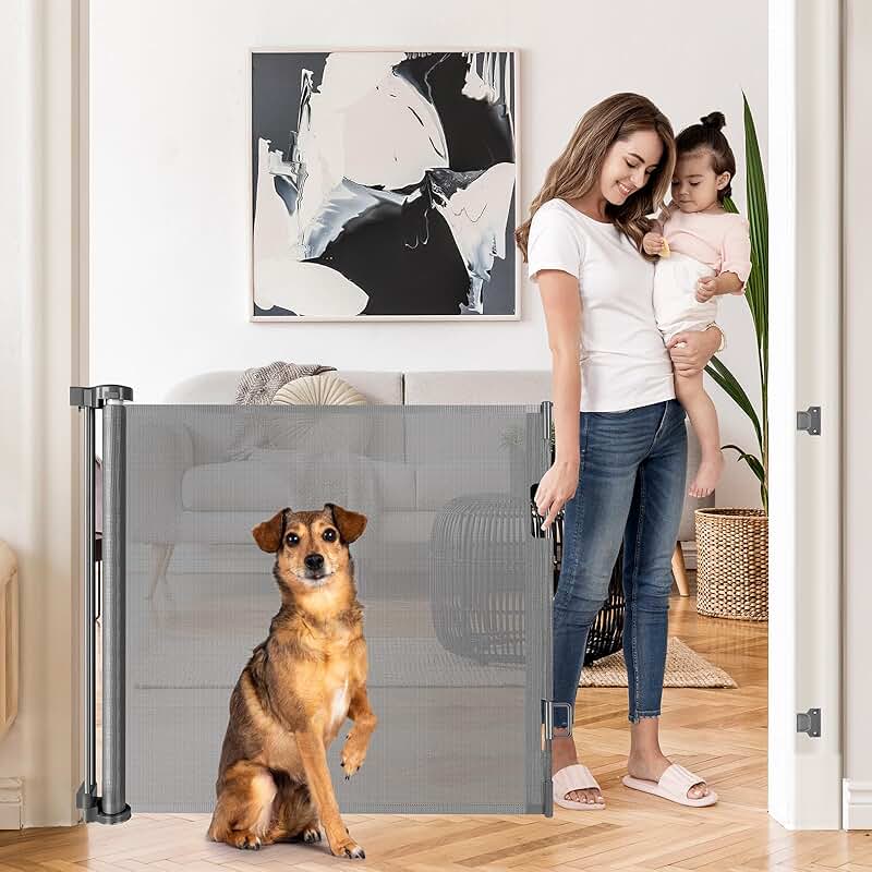 Retractable Gate for Doorways and Stairs