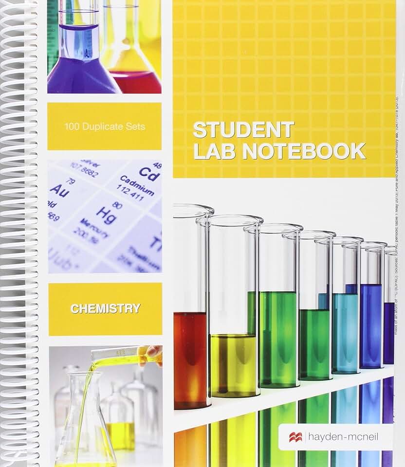 Spiral Student Lab Notebook with 100 Duplicate Sets