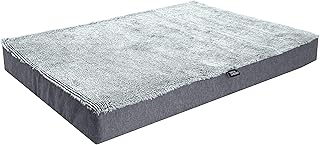 Deluxe Water-Resistant Reversible Dog Bed with Memory Foam
