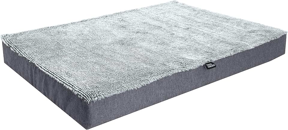 Deluxe Water-Resistant Reversible Dog Bed with Memory Foam