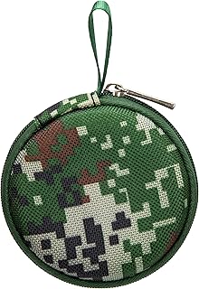 Mini Portable Hard Shell Earbuds Case in Pixelated Camo