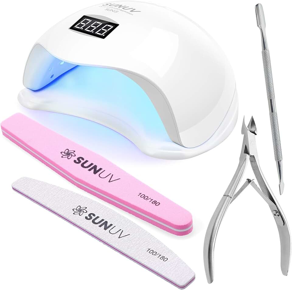 UV LED Nail Lamp with Nail Care Tools Set