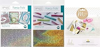 Starry Fancy Foils and Toner Sheets in Silver, Gold, and Minc