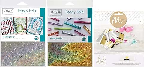 Starry Fancy Foils and Toner Sheets in Silver, Gold, and Minc