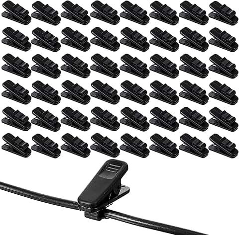 48-Piece Earphone Wire Clip Set
