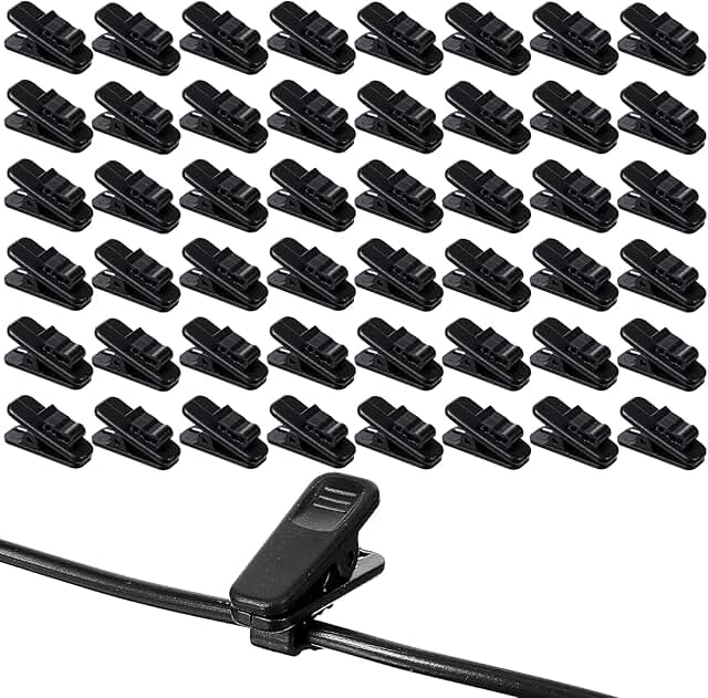 48-Piece Earphone Wire Clip Set